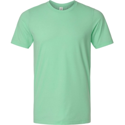 Custom Unisex Combed CVC T-Shirt Heather Light Mint
