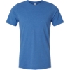 Custom Unisex Combed CVC T-Shirt Heather Royal