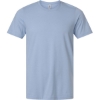 Custom Unisex Combed CVC T-Shirt Heather Sky Blue