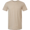 Custom Unisex Combed CVC T-Shirt Heather Tan