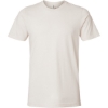 Custom Unisex Combed CVC T-Shirt Heather Vintage Natural