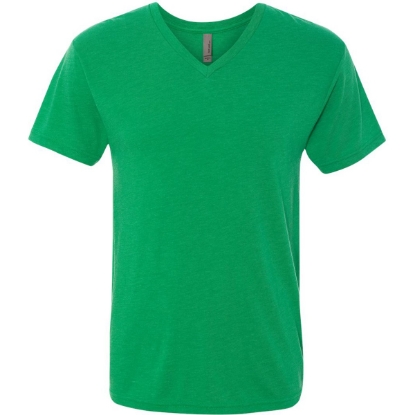 Custom Mens Triblend V-Neck T-Shirt Envy