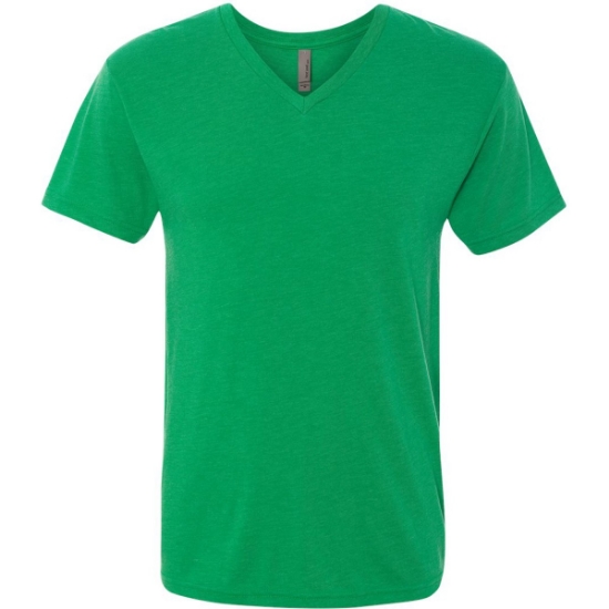 Custom Mens Triblend V-Neck T-Shirt Envy