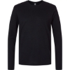Custom Mens Triblend Long Sleeve T-Shirt Black