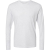 Custom Mens Triblend Long Sleeve T-Shirt Heather White