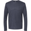 Custom Mens Triblend Long Sleeve T-Shirt Vintage Navy