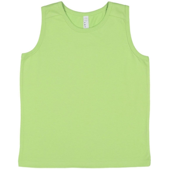 Custom Youth Fine Jersey Tank Key Lime