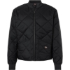 Custom Mens Diamond Quilted Jacket Black