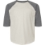 Custom Youth Baseball Fine Jersey Three-Quarter Sleeve Tee Natural Heather/ Granite Heather
