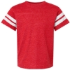 Custom Youth Football Fine Jersey Tee Vintage Red/ White