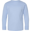 Custom Youth Fine Jersey Long Sleeve Tee Light Blue