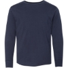 Custom Youth Fine Jersey Long Sleeve Tee Navy