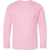 Custom Youth Fine Jersey Long Sleeve Tee Pink