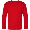Custom Youth Fine Jersey Long Sleeve Tee Red