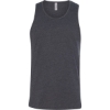 Custom Unisex CVC Tank Charcoal