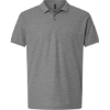 Custom Mens Pique Polo Heather Granite