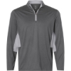 Custom Mens Pure 2.0 Quarter-Zip Slate Sky/ Ash Grey