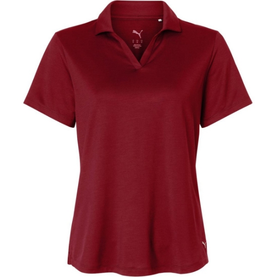 Custom Womens Icon Polo 2.0 Dark Crimson