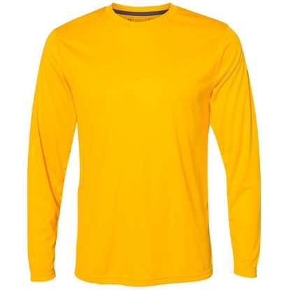 Custom Unisex Core Performance Long Sleeve T-Shirt Gold