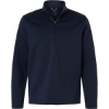 Custom Mens Pebble Quarter-Zip Pullover Deep Navy