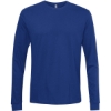 Custom Unisex Sueded Long Sleeve T-Shirt Royal