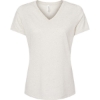 Custom Womens Relaxed Triblend V-Neck Tee Oatmeal Triblend