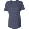 Custom Women’s Relaxed Fit Vintage Slub Tee Navy Slub