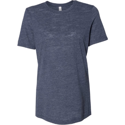 Custom Women’s Relaxed Fit Vintage Slub Tee Navy Slub