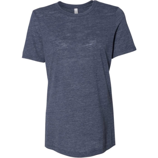 Custom Women’s Relaxed Fit Vintage Slub Tee Navy Slub