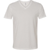Custom Mens Sueded V-Neck T-Shirt White