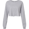 Custom Womens FWD Fashion Crop Long Sleeve Tee Athletic Heather