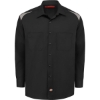 Custom Mens Tall Long Sleeve Performance Team Shirt Black/ Smoke