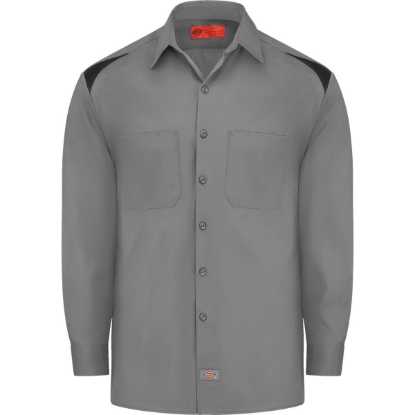 Custom Mens Tall Long Sleeve Performance Team Shirt Smoke/ Black