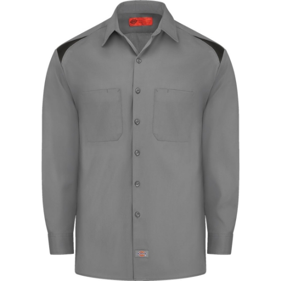 Custom Mens Tall Long Sleeve Performance Team Shirt Smoke/ Black