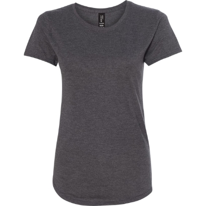 Custom Womens Softstyle® Triblend T-Shirt Dark Heather