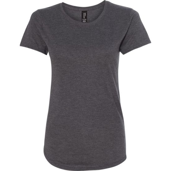 Custom Womens Softstyle® Triblend T-Shirt Dark Heather