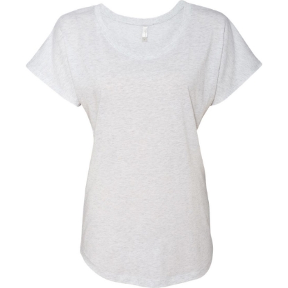 Custom Women’s Triblend Dolman T-Shirt Heather White