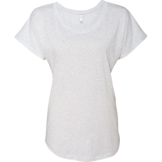 Custom Women’s Triblend Dolman T-Shirt Heather White