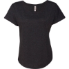 Custom Women’s Triblend Dolman T-Shirt Vintage Black