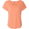 Custom Women’s Triblend Dolman T-Shirt Vintage Light Orange