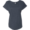 Custom Women’s Triblend Dolman T-Shirt Vintage Navy