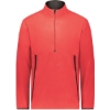Custom Unisex Eco Revive™ Polar Fleece Quarter-Zip Pullover Scarlet