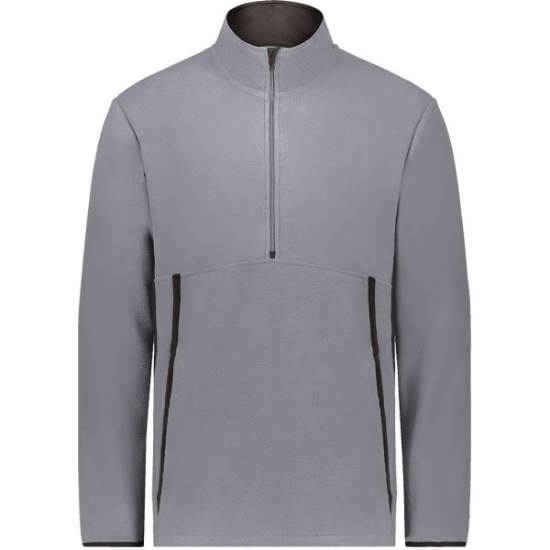 Custom Youth Eco Revive™ Polar Fleece Quarter-Zip Pullover Graphite