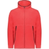 Custom Youth Eco Revive™ Polar Fleece Hooded Full-Zip Jacket Scarlet