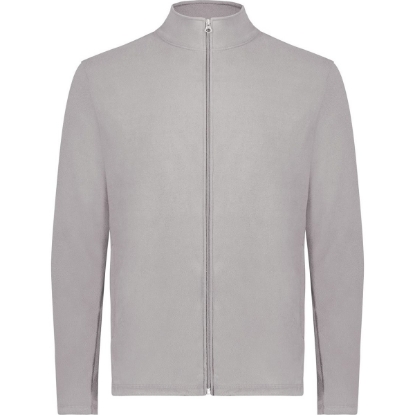 Custom Unisex Eco Revive™ Micro-Lite Fleece Full-Zip Jacket Athletic Grey