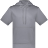 Custom Unisex Fleece Short Sleeve Hooded Pullover Graphite