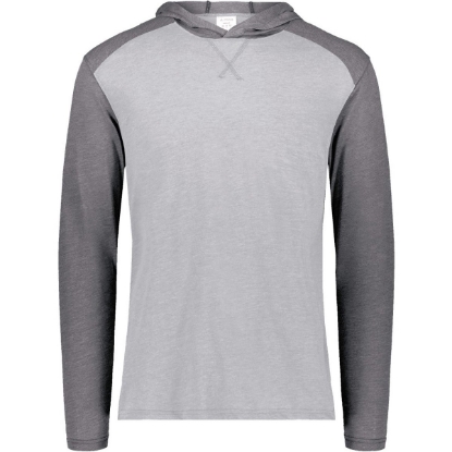 Custom Unisex Gameday Vintage Hooded T-Shirt Grey Heather/ Carbon Heather