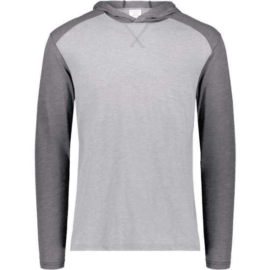Custom Unisex Gameday Vintage Hooded T-Shirt Grey Heather/ Carbon Heather