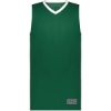 Custom Mens Match-Up Basketball Jersey Dark Green/ White
