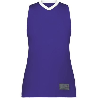 Custom Womens Match-Up Basketball Jersey Purple/ White